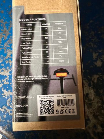 Used Knog blinder rack 2025 bike — image 2 of 2