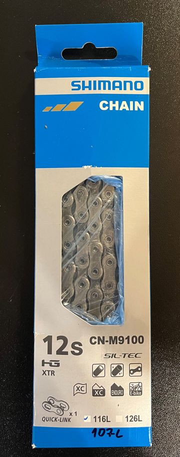 Shimano XTR CN-M9100 Chain 12-speed - with Quick Link 2024 Drivetrain & Pedals usato