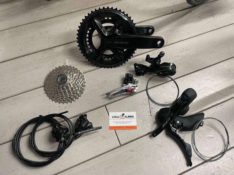 Brugt Shimano 105 Groupset