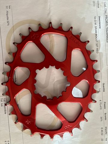 Gebrauchtes Cruel components SRAM boost 3mm offset 32 T 2018 Drivetrain & Pedals
