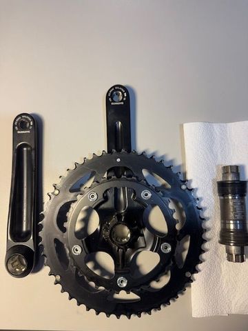 Gebrauchtes FSA CK-617ST 50x34T with SHIMANO crankarms 2024 Drivetrain & Pedals