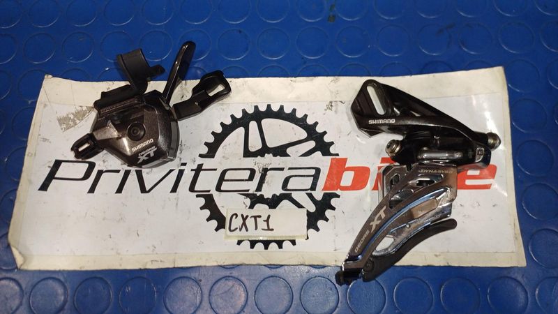 Brugt Shimano Comando + deragliatore XT 3x11v - CXT1 2015 Drivetrain & Pedals