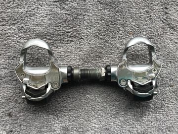 Used Campagnolo Chorus titanium clip less Drivetrain & Pedals