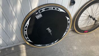 Brugt HED. TT disc wheel 28 + 26 front wheel 1990 bike — billede 6 af 7