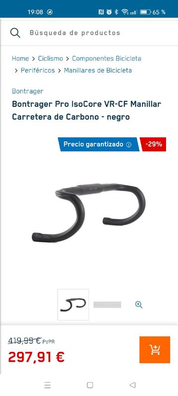 Gebrauchtes Bontrager IsoCore VR ZF Carbono 2023 Cockpit