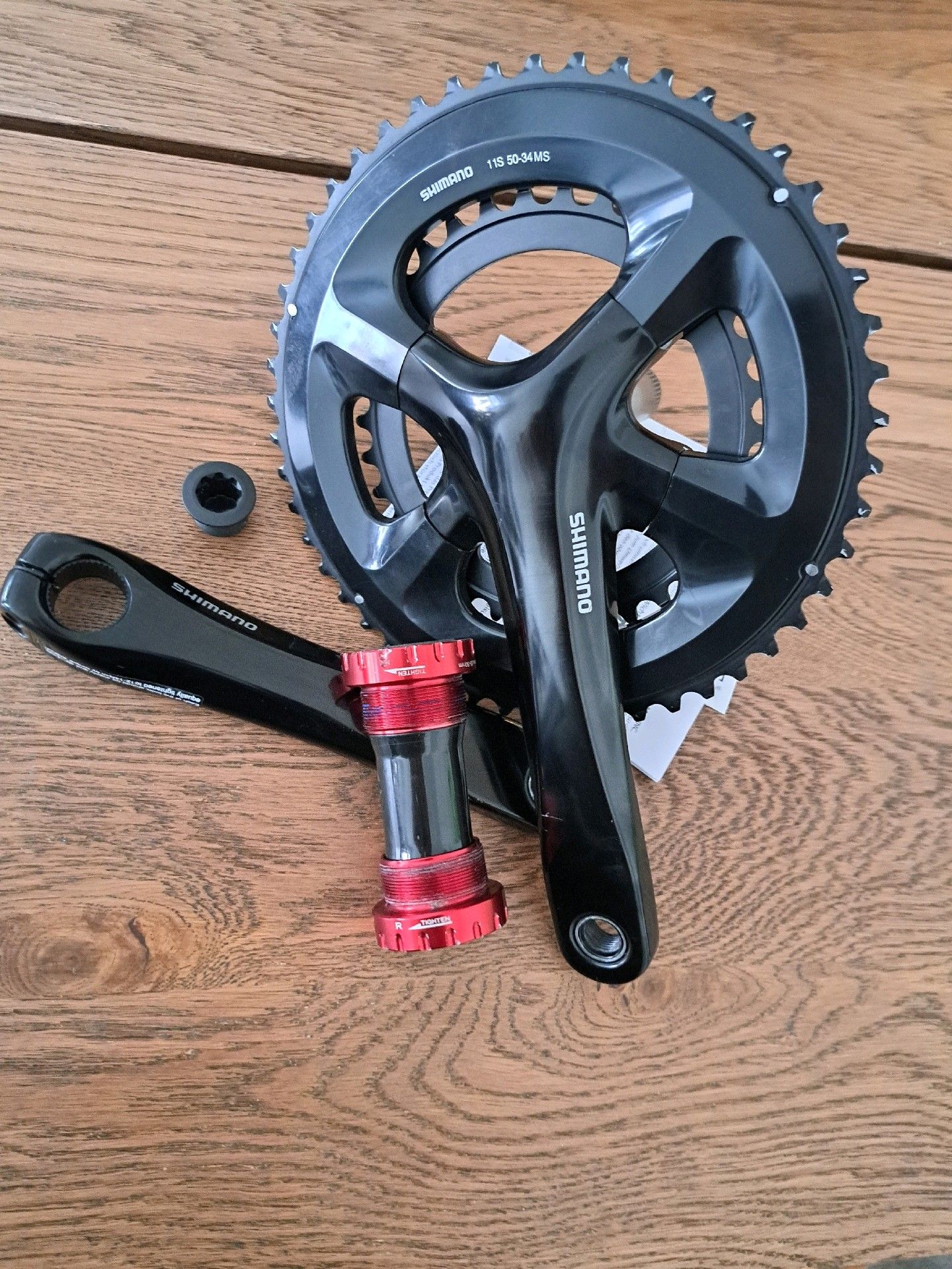 SHIMANO FC-RS510 : SHIMANO Road FC-RS510 Crank Set 2x11 52⁄36 black