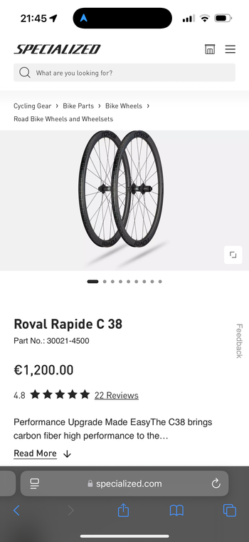 Brugt Roval Rapide C38 2025 bike — billede 2 af 7