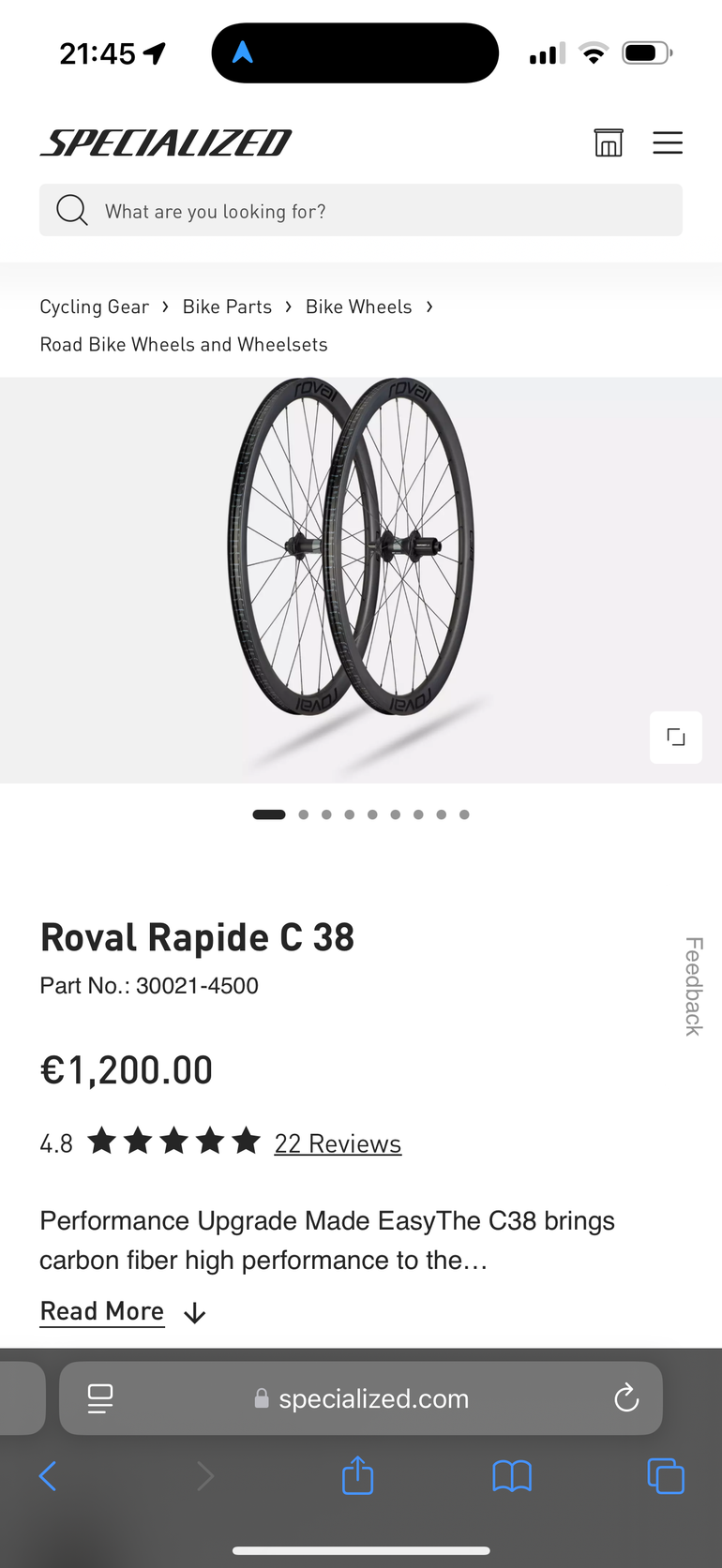 Brugt Roval Rapide C38 2025 bike — billede 2 af 7