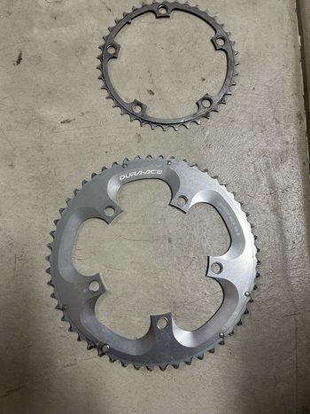 Used Shimano Dur Ace 2007 Drivetrain & Pedals