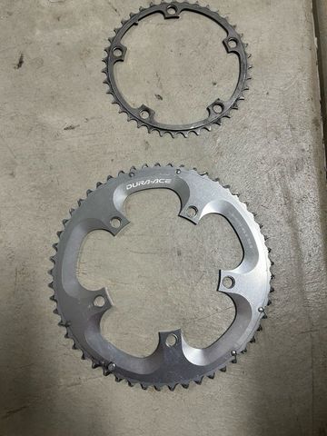 Used Shimano Dur Ace 2007 Drivetrain & Pedals