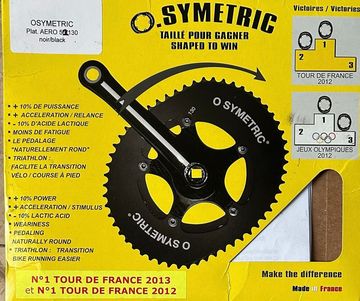 Used O.symetric Osymetric Oval 52T 130mm Drivetrain & Pedals