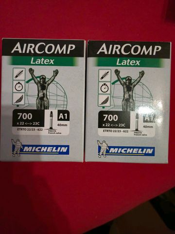 Michelin Air Comp Latex A1, 700x22-23 SV40 2024 Tyres & Tubes usato
