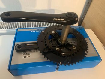 Shimano, RS510 DOUBLE CHAINSET CRANK 52X36