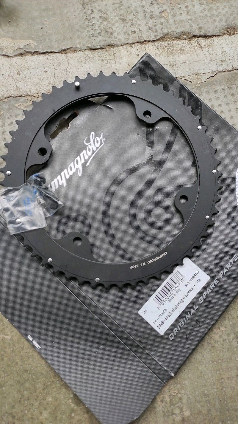 Campagnolo 53 4arms Drivetrain & Pedals de segunda mano