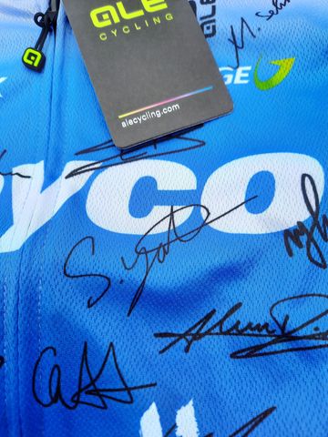 Ale cycling Special edition SIMON YATES original Unterschrift Team JAYCO ALULA 2024 Cycling Clothing usato