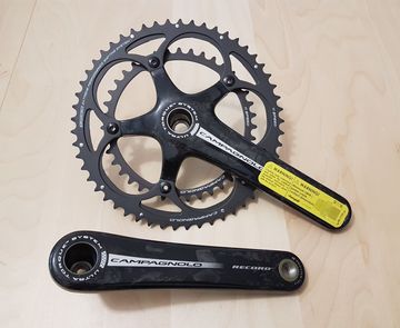 Brugt Campagnolo Record Carbon 39/53 177.5 mm Drivetrain & Pedals