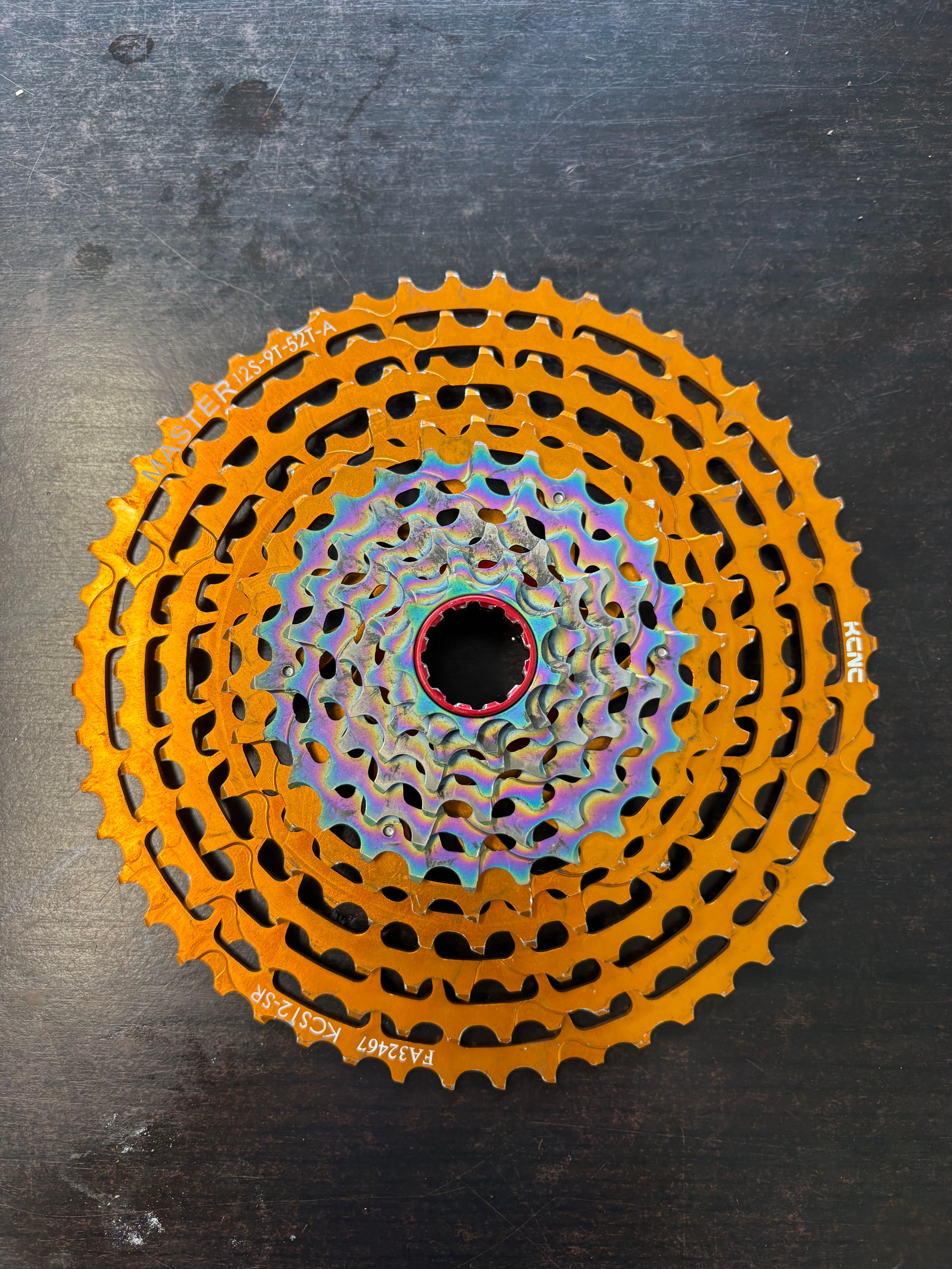 KCNC 12 Speed Cassette 9-52 Teeth For SRAM XD Body, Black, KCS12