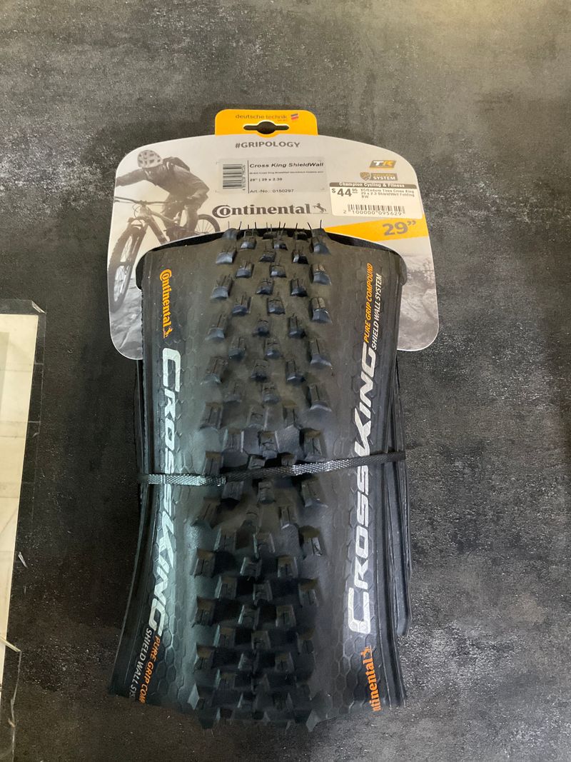 Used Continental Cross king shieldwall Tyres & Tubes