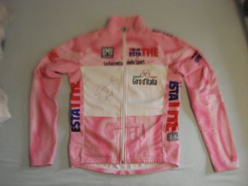 Santini Maglia rosa Giro d'Italia Paolo Savoldelli 2005 Cycling Clothing usato
