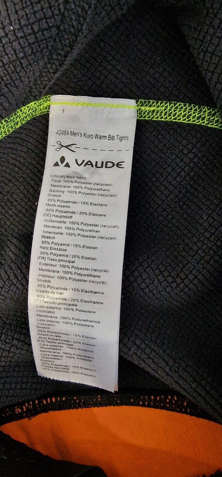 VAUDE 42484 KURO WARM SOFTSHELL MEN 2023 bike usato — immagine 7 di 20