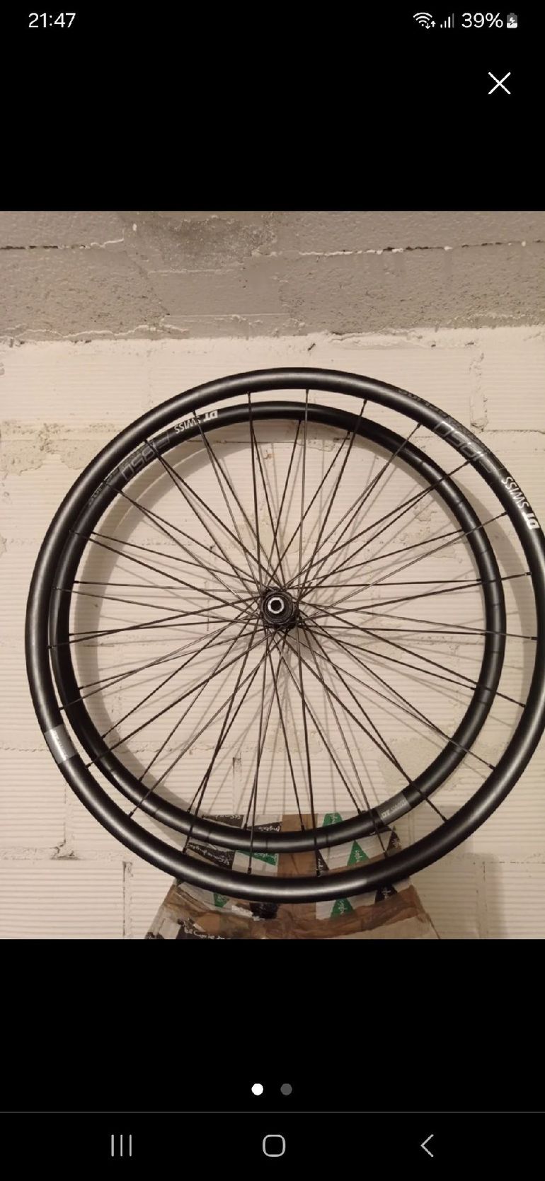 Brugt Dt Swiss E1850 spline disc 23mm 2020 bike — billede 2 af 2