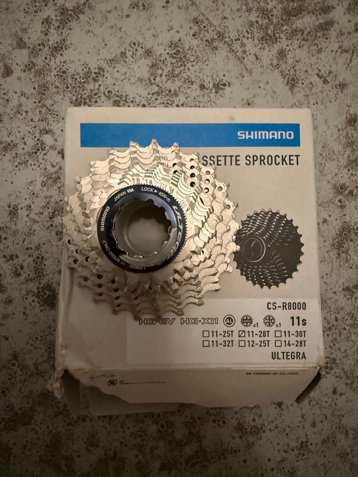 Cassette Shimano Ultegra CS-R8000 11 Vitesses - Développement 11-28 Dents - Occasion Bon état
