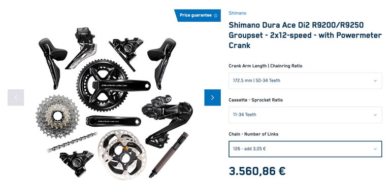Used Shimano Dura Ace Di2 R9200, powermeter, ceramicspeed 2024 bike — image 1 of 10