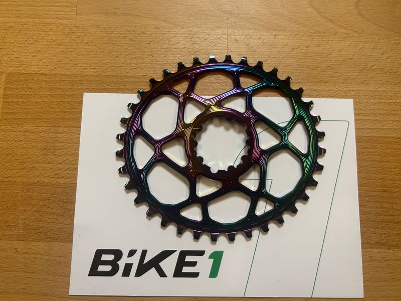 Used Absoluteblack Oval Boost Direct Mount 36 Rainbow Sram 2022 Drivetrain & Pedals
