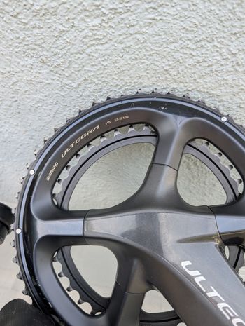 Used Shimano Ultegra r8050 di2 rim brake 172.5 53/39 bike — image 7 of 18