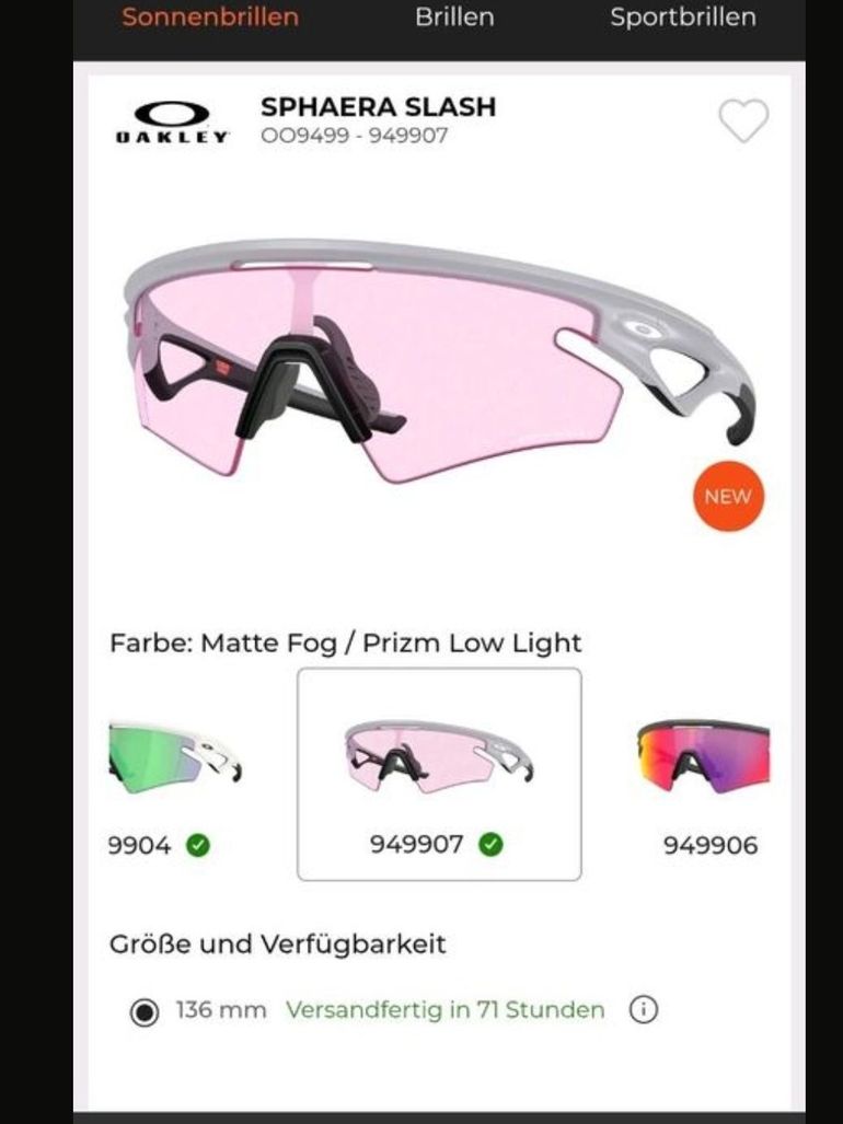 Käytetty oakley sphaera slash 2025 bike — kuva 5 / 5