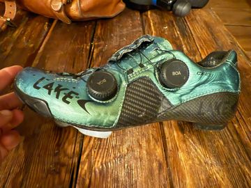 Käytetty LAKE CX 403 CHAMELEON GREEN Cycling Shoes