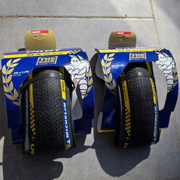Tweedehands Michelin (× 2) Pilot SX Slick 2021 Tyres & Tubes