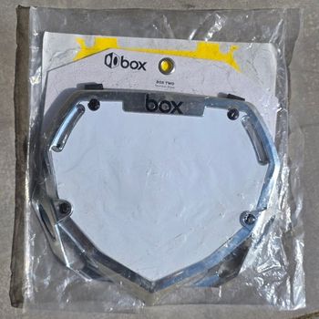 box Number Plate Chrome Silver for BMX Race 20" bike usato