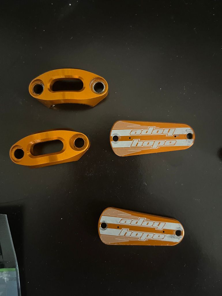 Brugt Hope Kit de customisation orange Hope tech 3 bike — billede 4 af 5