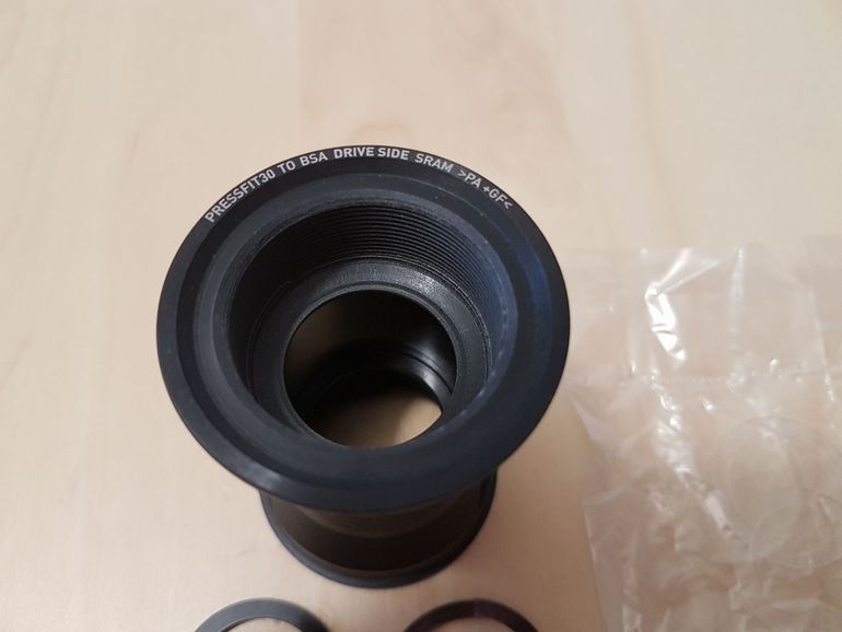 Brugt Sram PF30 to BSA bottom bracket adapter 00.6415.049.010 2025 bike — billede 4 af 10