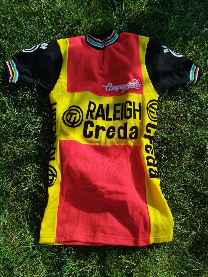 Used Raleigh TI Raleigh Creda Retro Cycling Jersey Cycling Clothing