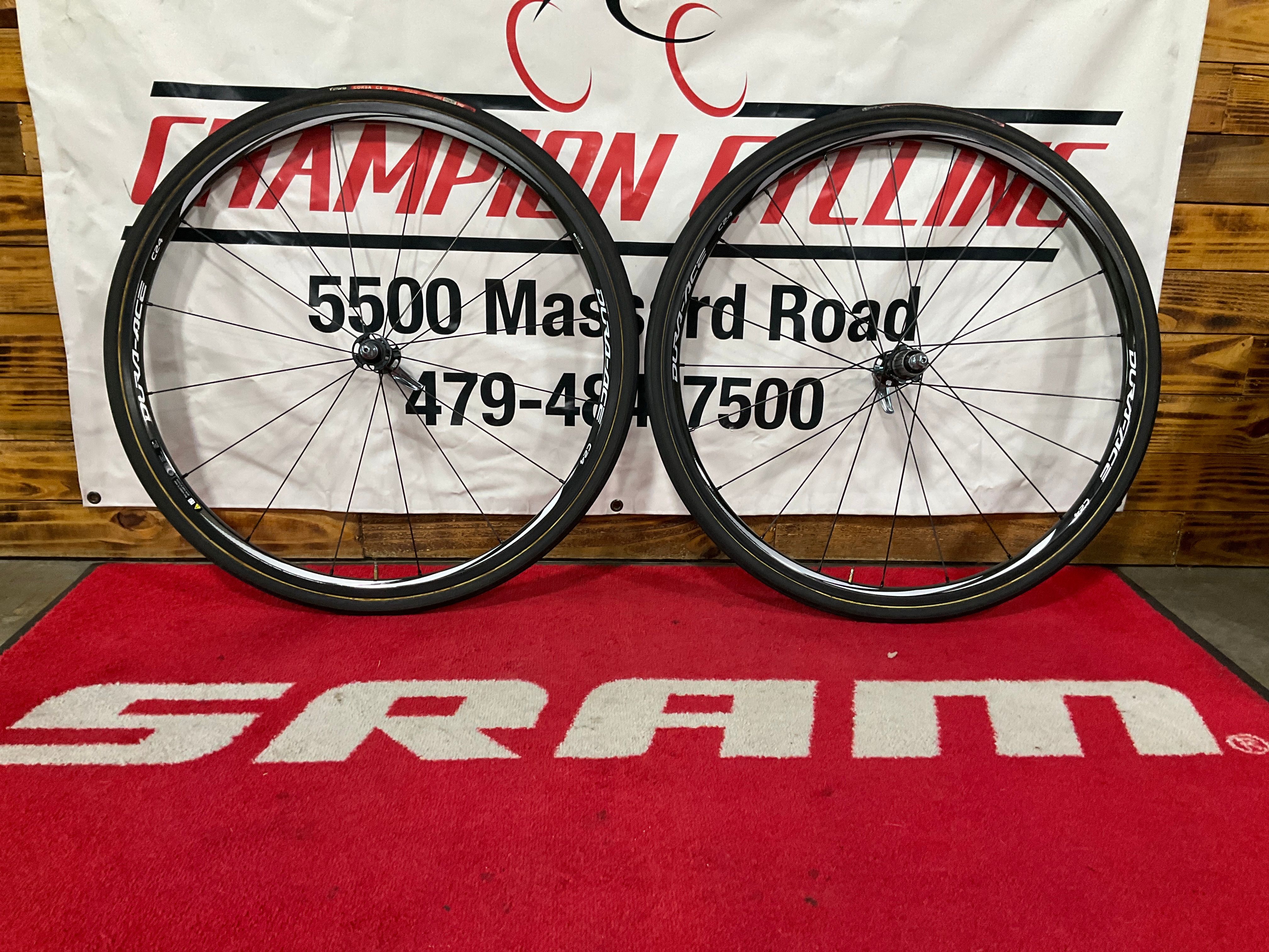 Dura-Ace Shimano C24 Carbon Clincher Wheelset Rim Speed 0 Brake WH