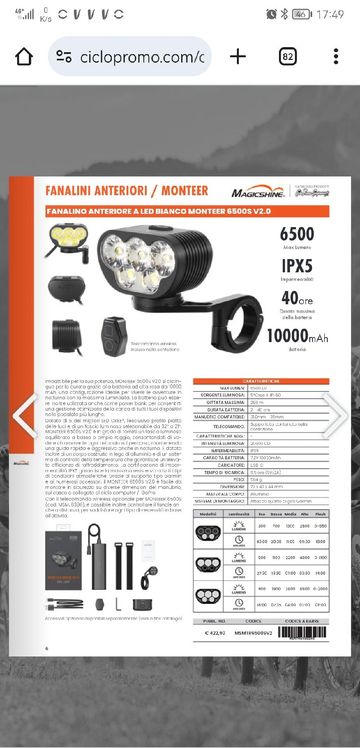 Brugt Magicshine Moonter 6500S 2023 bike — billede 4 af 4