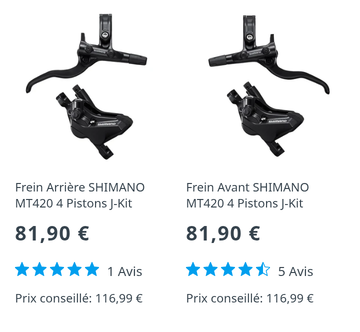 Brugt Shimano BL-M4100 / BR-MT420 bike — billede 10 af 12