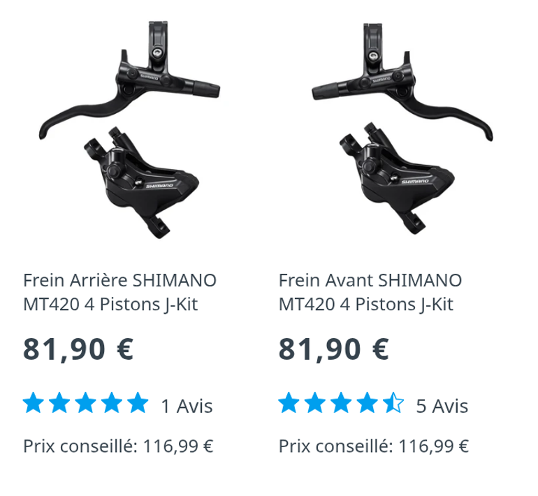 Brugt Shimano BL-M4100 / BR-MT420 bike — billede 10 af 12
