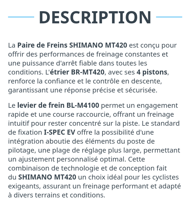 Brugt Shimano BL-M4100 / BR-MT420 bike — billede 12 af 12