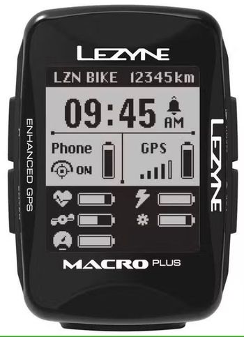Używany LEZYNE MACRO PLUS GPS BLACK 2019 Cycling Accessories