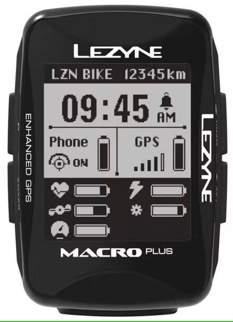 Used LEZYNE MACRO PLUS GPS BLACK 2019 Cycling Accessories