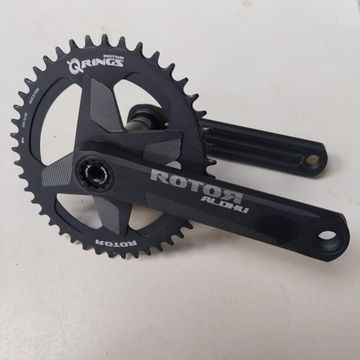 Brugt Rotor Aldhu crankset 172.5 mm 44T Q-ring 147 mm as 2023 Drivetrain & Pedals