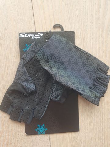 Brugt Supacaz SupaG Short Gloves Oil Slick Cycling Clothing