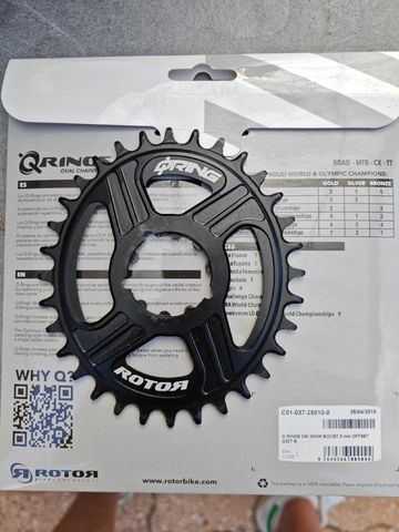 Tweedehands Rotor q ring dm sram Drivetrain & Pedals