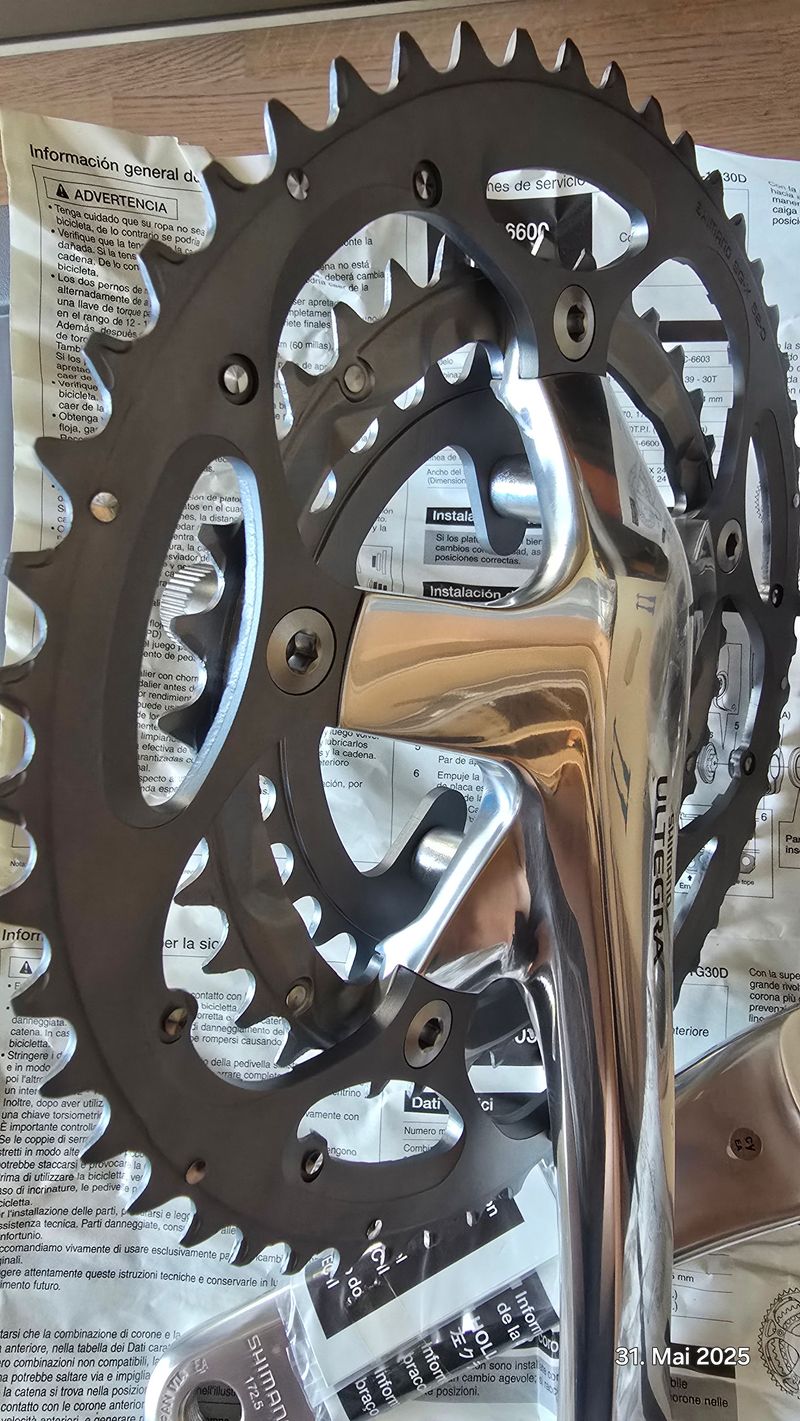 Shimano Ultgra FC6603 2005 Drivetrain & Pedals de segunda mano
