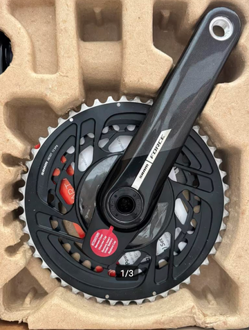Used SRAM Force Powermeter Crankset - Carbon | AXS | DUB | 2x12-speed | D2 - Unicorn Grey 2024 Drivetrain & Pedals