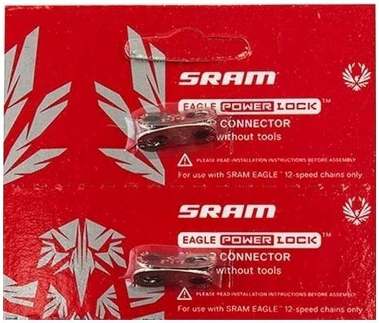 Brugt Sram 2x - Conectores corrente SRAM PowerLock 12v Eagle Silver bike — billede 1 af 2